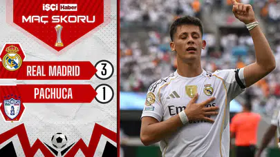 Real Madrid, Pachuca karşısında 3 puanı 3 golle aldı