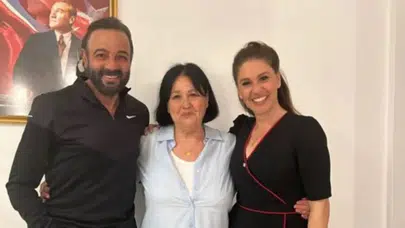 Kerem Alışık, Evrim Alasya’nın annesiyle bir arada!