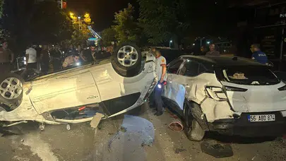 Siirt'te otomobil hurdaya döndü!