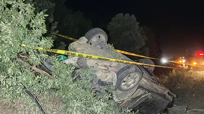 Uşak’ta otomobil şarampole devrildi: 1 ölü