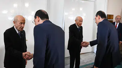 Devlet Bahçeli ve İbrahim Kalın görüşmesi başladı