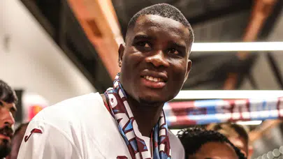 Trabzonspor'un yeni transferi Paul Onuachu, kente geldi