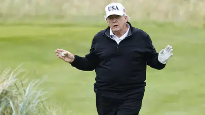 Trump'tan golf sahası açılışında şok sözler