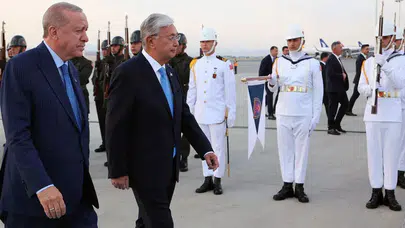 Erdoğan, Kazakistan Cumhurbaşkanı'nı Ankara'da karşıladı