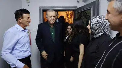 Cumhurbaşkanı Erdoğan'dan 15 Temmuz şehit ailesine anlamlı ziyaret