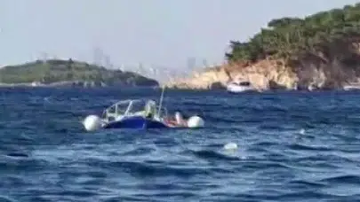 Heybeliada’da 7 kişinin bulunduğu tekne battı