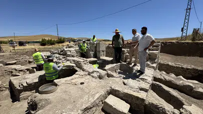 Elazığ’da tarladan tarih fışkırdı: 1700 yıllık Roma hamamı gün yüzüne çıkarıldı