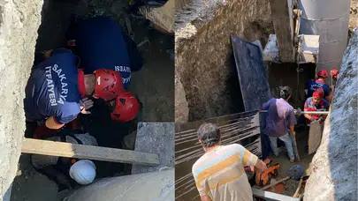 Sakarya'da inşaat alanında göçük: 1 işçi toprak altında!