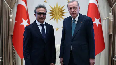 Cumhurbaşkanı Erdoğan, Hamdi Ulukaya ile görüştü