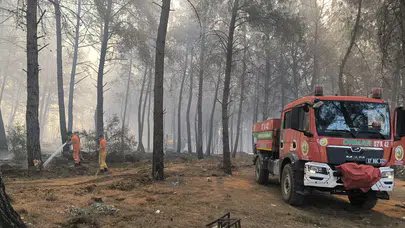 Antalya Aksu’da orman yangını! Alevlere havadan ve karadan müdahale sürüyor