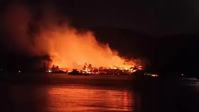 Milas’ta korkutan yangın!