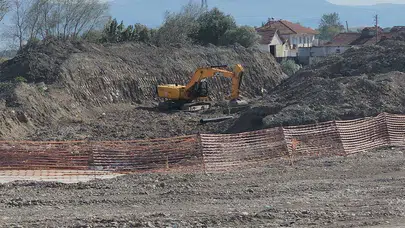 Toprak kayması sonucu bir işçi yaralandı