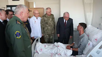 Güler'den metan gazından zehirlenen askerlere ziyaret