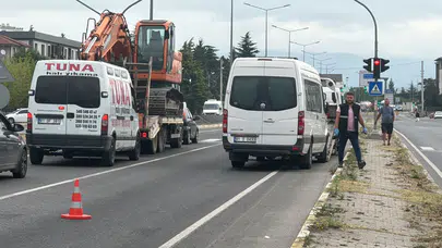 Düzce'de kahreden kaza: Minibüsün çarptığı bisikletli can verdi