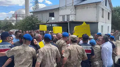 Pamukova'da taş ocağına tepki