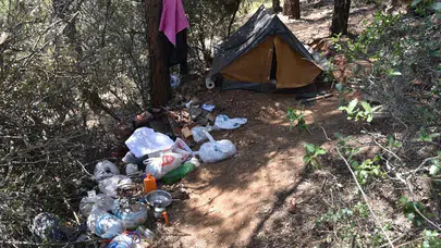 Denizli'de film gibi firar! 29 yıl hapis cezalı hükümlü dağda çadırda yakalandı