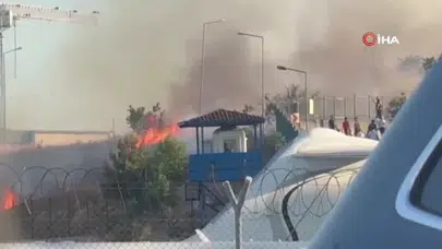 Atatürk Havalimanı’nda alevler yükseldi