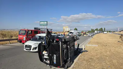 Amasya'da traktör ile hafif ticari araç çarpıştı: 1 ölü, 4 yaralı!
