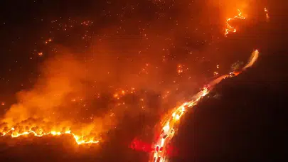 Bursa'da havai fişek nedeniyle yangına sebep oldukları öne sürülen 4 şüpheli yakalandı