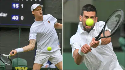 Sinner ve Djokovic, Wimbledon'da yarı finale yükseldi