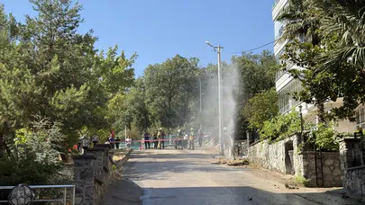 Bursa'da doğal gaz borusu patladı