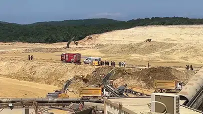 Çatalca kum ocağındaki göçükten acı haber