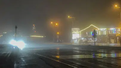 Bolu Dağı’nda yoğun sis:Görüş 10 metreye kadar düştü