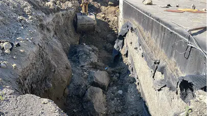 Sivas’ta Yağdonduran Tüneli çevresinde göçük: 2 işçi kurtarıldı