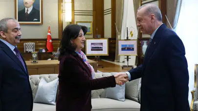 Cumhurbaşkanı Erdoğan ile DEM Parti heyetinin görüşmesi başladı!