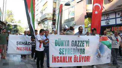 Trabzon'dan Gazze'ye destek yürüyüşü