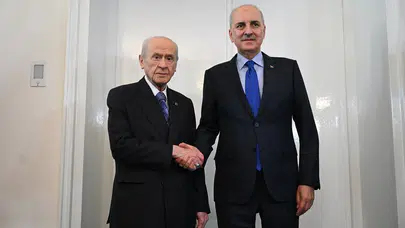 TBMM Başkanı Kurtulmuş, MHP Genel Başkanı Bahçeli'yi ziyaret etti