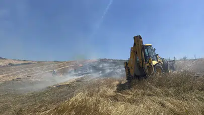Samsun'da korkutan yangın: 50 dönüm tarım arazisi kül oldu!