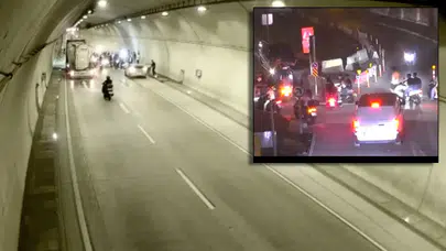 Tüneli kapattılar, ters yönde sürdüler! Beyoğlu'ndaki motosikletli eğlenceye ceza yağdı