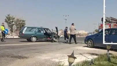 Isparta'da kavşakta feci kaza: 1'i ağır 8 yaralı