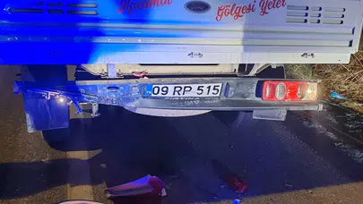 Aydın'da motosiklet, kamyonete çarptı: 1 ölü!