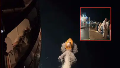 Marmara Adası açıklarında panik dolu anlar: Yolcu gemisinden denize düştü