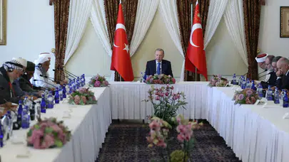 Cumhurbaşkanı Erdoğan, Dünya Müslüman Alimler Birliği heyetini kabul etti