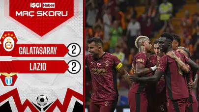 Galatasaray, son hazırlık maçında Lazio ile 2-2 berabere kaldı