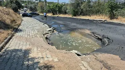 Muğla'da su isale borusu patladı, tonlarca su boşa aktı!