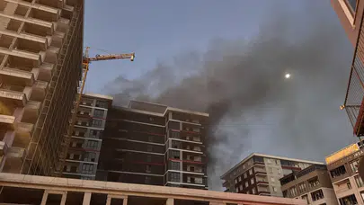 Bursa'da inşaat yangını!