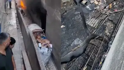 Küçükçekmece'de kağıt atık deposunda yangın!