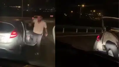 Ankara'da dehşet anları: Trafikte baltalı saldırı!