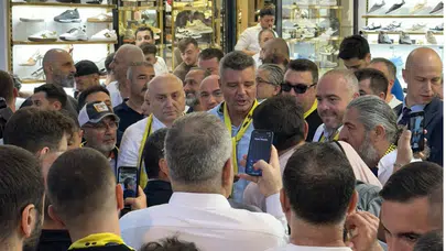 Fenerbahçe Başkan Adayı Sadettin Saran, Kapalıçarşı'da esnafla buluştu