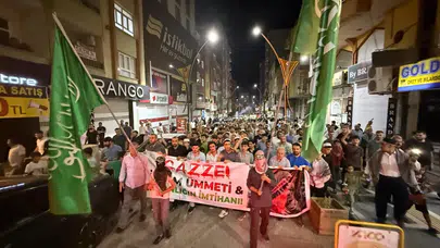 Mardin'de, İsrail'in Gazze'ye saldırıları protesto edildi