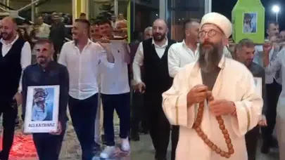 Düğün salonuna tabutla giren gençler herkesi kahkahaya boğdu!