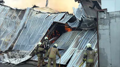 Kartal'da film platosunda yangın çıktı