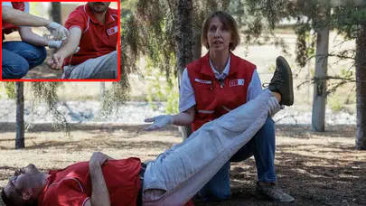 Kızılay’dan hayat kurtaran eğitim: Yangın gönüllülerine ilk yardım rehberi