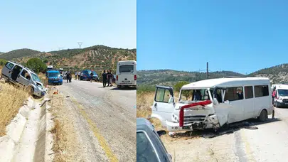 Aydın Germencik'te feci kaza: 3'ü ağır 8 incir işçisi yaralı!