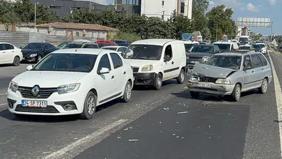 Silivri’de zincirleme trafik kazası