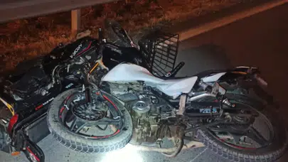 Samsun'da motosiklet ile elektrikli bisiklet çarpıştı: 2 ağır yaralı